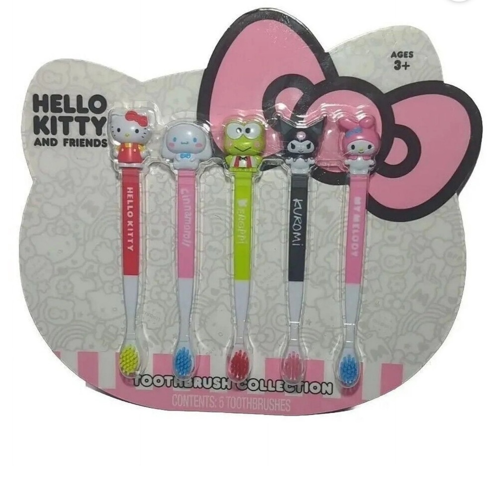 Sanrio Hello Kitty and Friends Toothbrush Collection, set of 5 toothbrushes